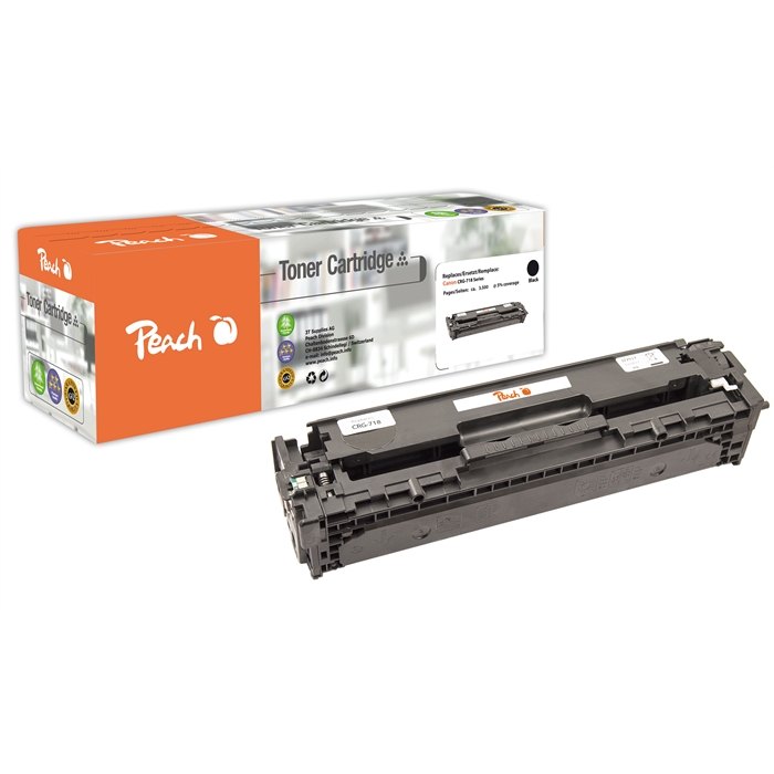 Image de Peach Module Toner noir compatible avec Canon CRG-718BK