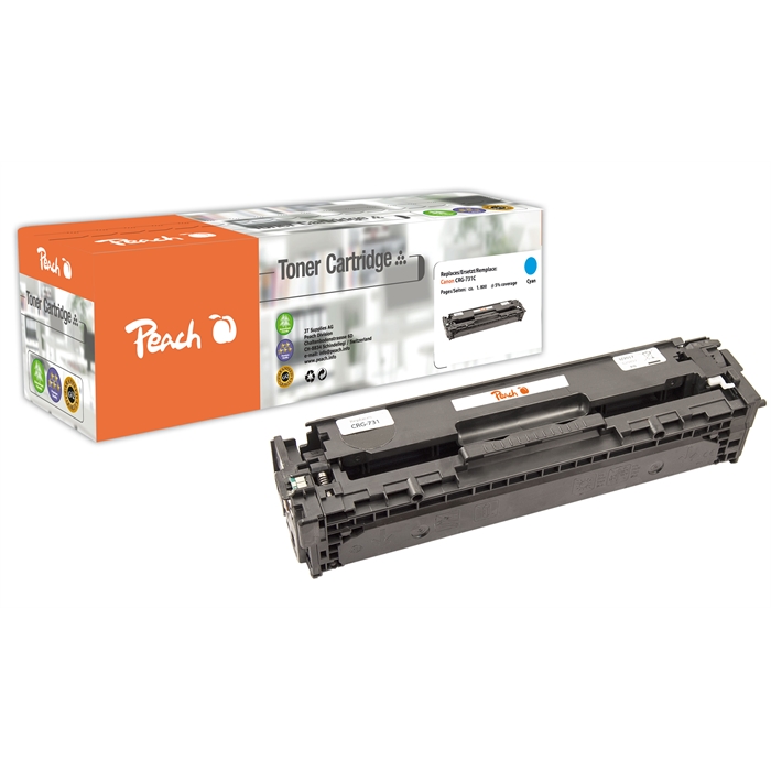 Image de Peach Module toner cyan compatible avec Canon CRG-731C