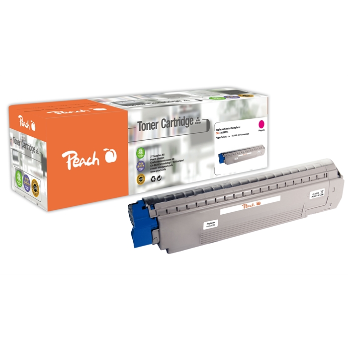 Image de Peach Module toner magenta compatible avec OKI C861, 44059254