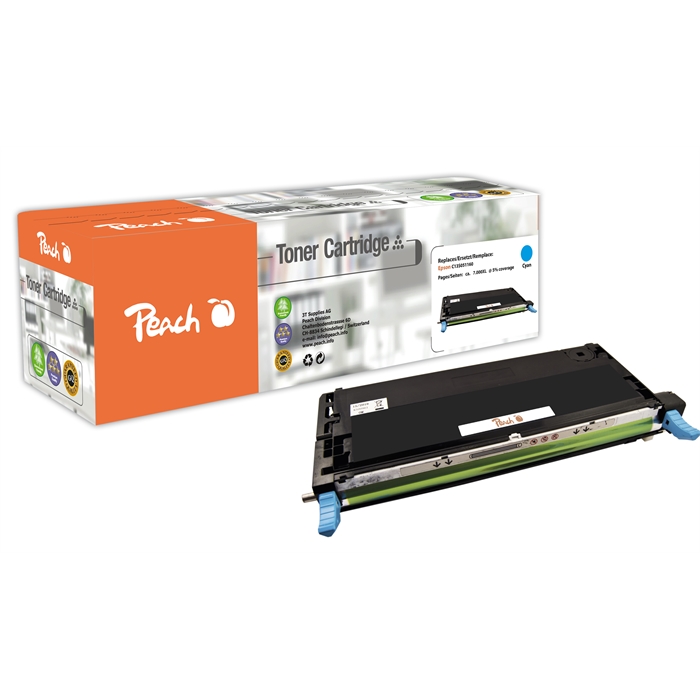 Image de Peach Module toner cyan compatible avec Epson C13S051160