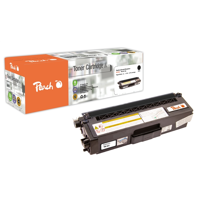 Image de Peach Module Toner noir compatible avec Brother TN-321BK