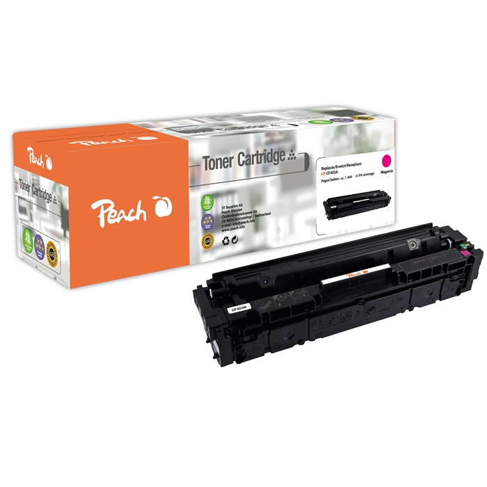 Image de Peach Module de toner magenta compatible avec HP No. 201A, CF403A