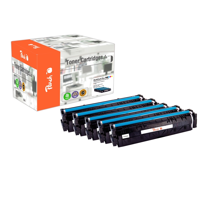 Image de Peach Modules de toner Spar Pack Plus compatibles avec HP No. 203A