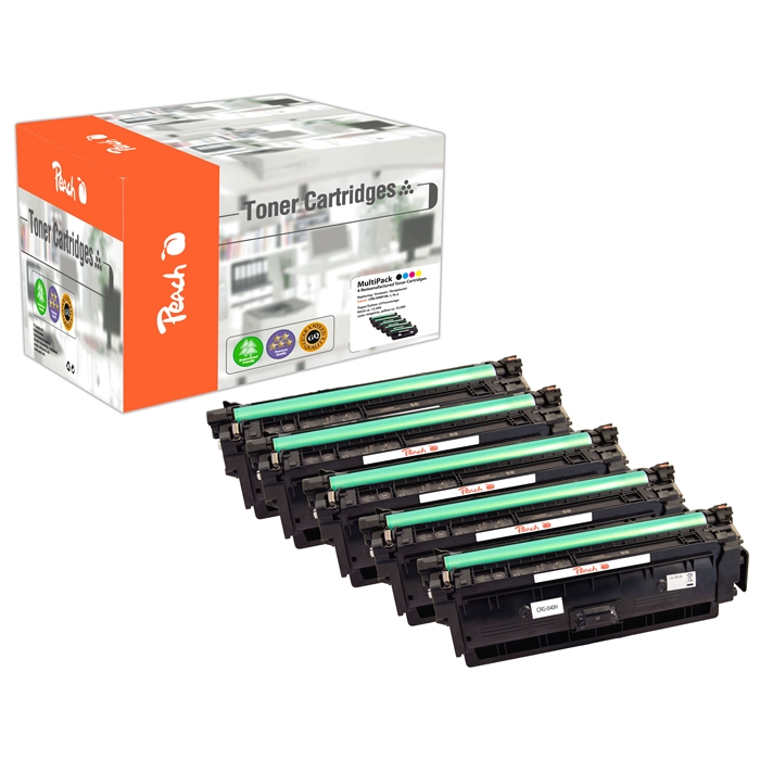 Image de Peach Modules de toner Spar Pack Plus compatibles avec Canon CRG-040H