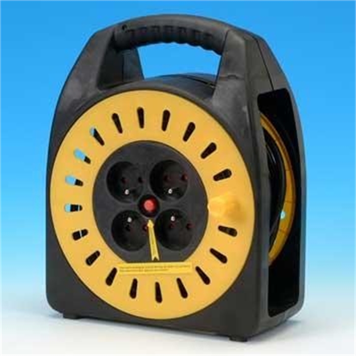 Picture of Cable Reel, 15m, Black/Yellow