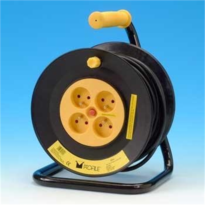 Picture of Cable Reel, 25m, Black/Yellow