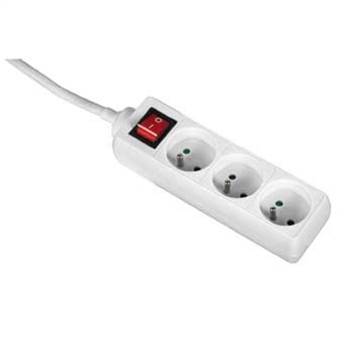 Picture of Multi Socket KF-FB-03K, 3 Sockets, White