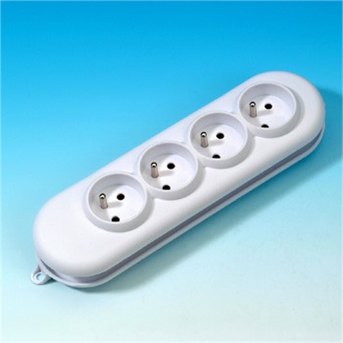 Picture of Multi Socket without Cable, 4 Socket, White