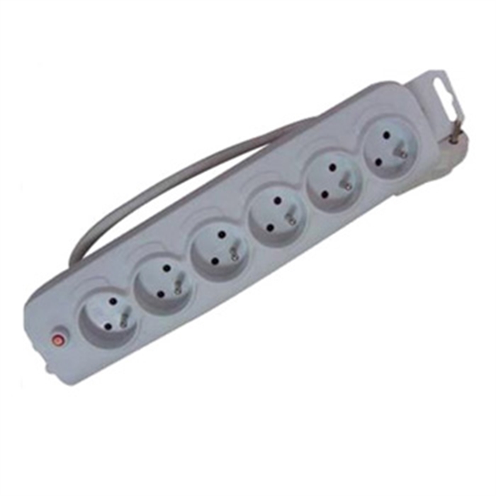 Picture of Power Strip, 6 Sockets, 5 m, White