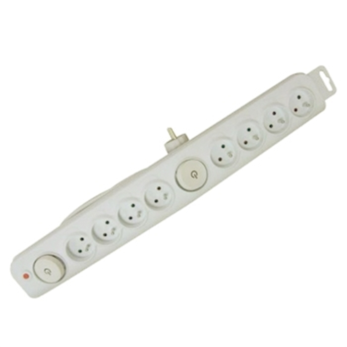 Picture of Power Strip, 8 Sockets, 1,5 m, White