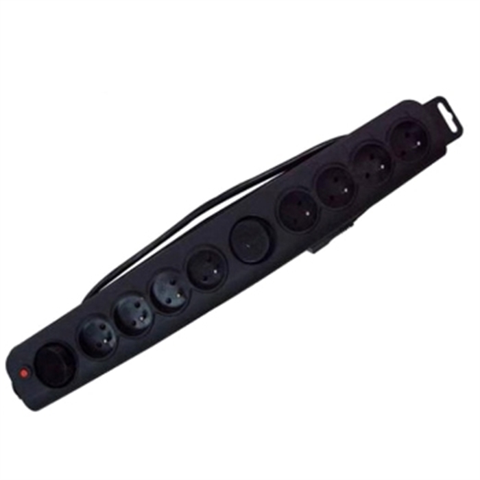 Picture of Power Strip, 8 Sockets, 1,5 m, Black