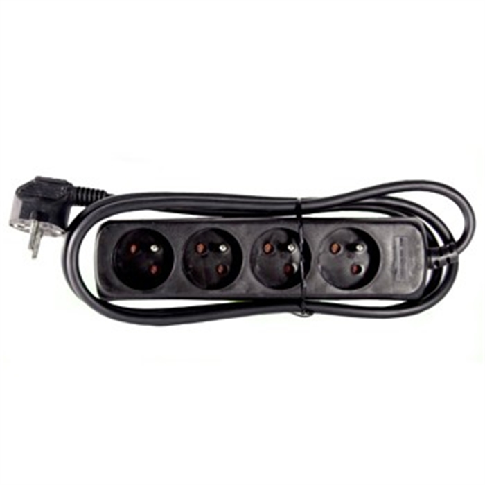 Picture of Multiple Socket, 4 Compartment, 1,5 m, Black