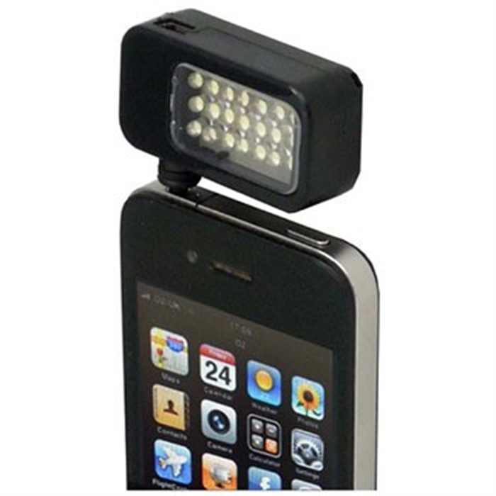 Image de Lumière vidéo LED pour téléphone portable RPL21, 21 LED´s, Noir