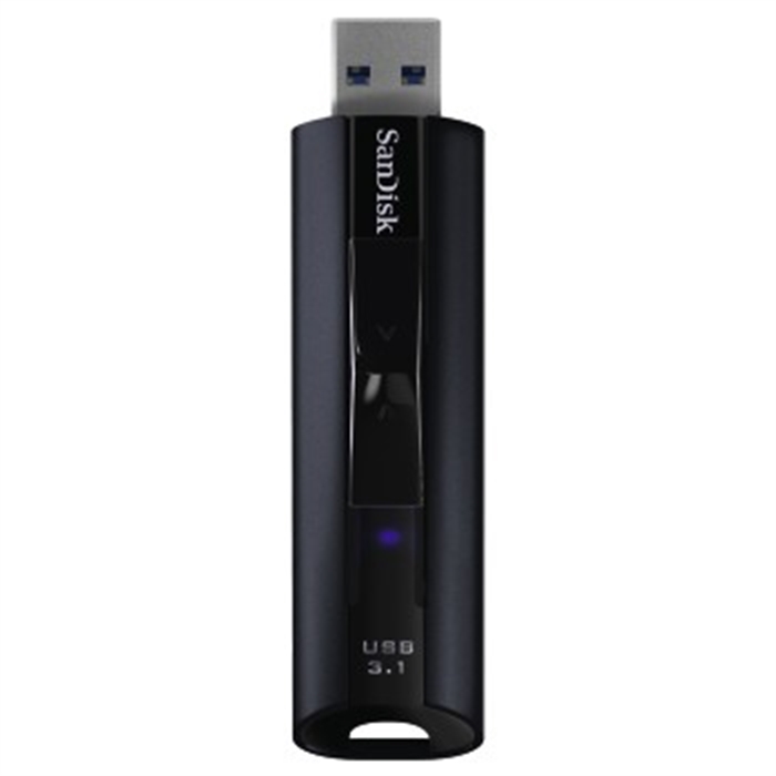 Picture of SANDISK 173413 - Cruzer Extreme Pro 128GB, USB 3.1, 420MB/s, Black/Silver