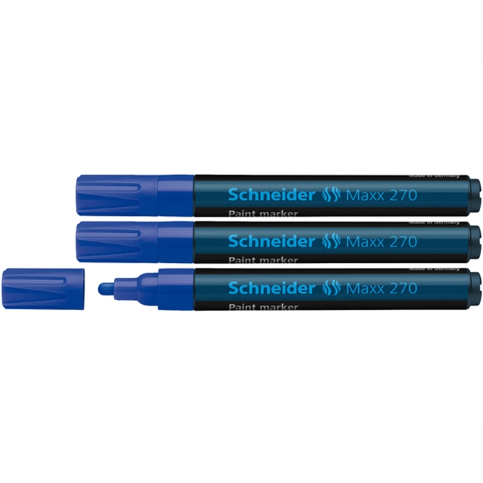 Image de Marqueur Schneider Maxx 270                                 1-3mm bleu ensemble de 3