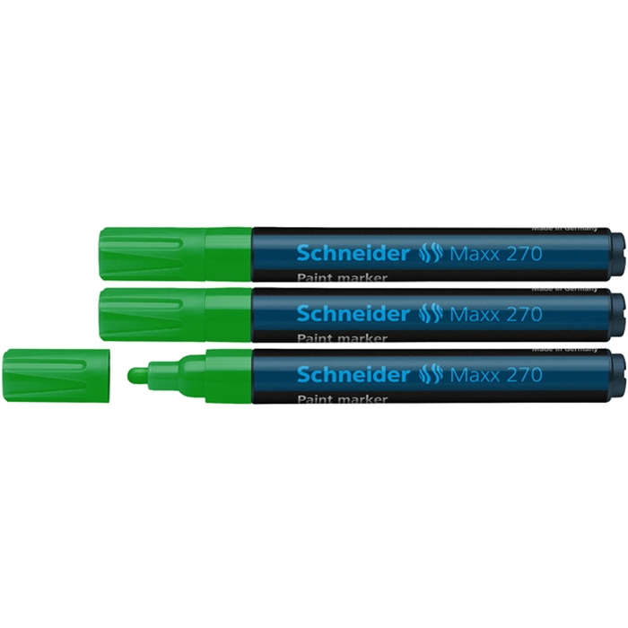 Image de Marqueur Schneider Maxx 270                                 1-3mm vert ensemble de 3