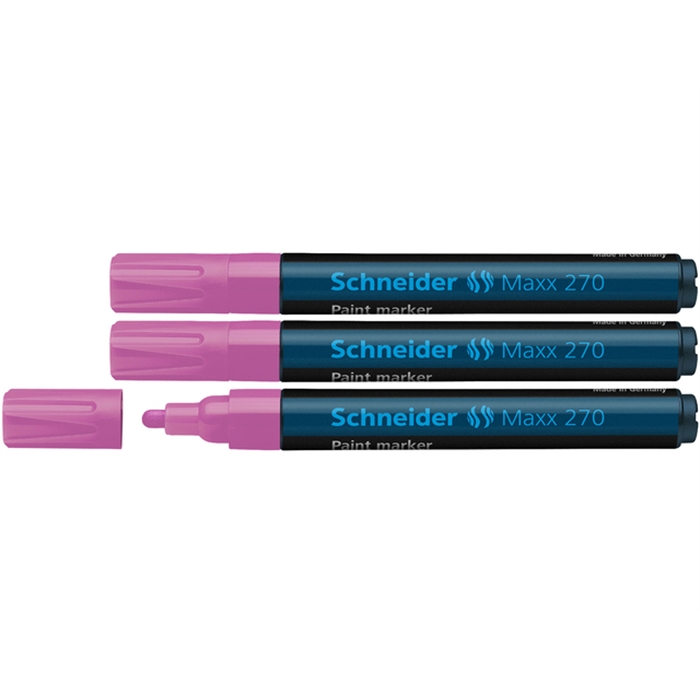 Image de Marqueur Schneider Maxx 270                                 1-3mm rose ensemble de 3