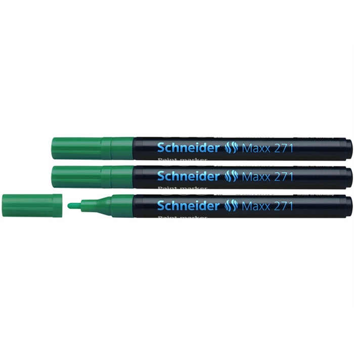 Image de Marqueur Schneider Maxx 271                                 1-2mm vert ensemble de 3