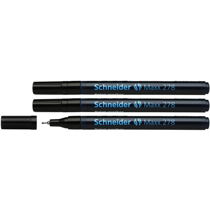 Image de Marqueur Schneider Maxx 278                                 0,8mm noir ensemble de 3