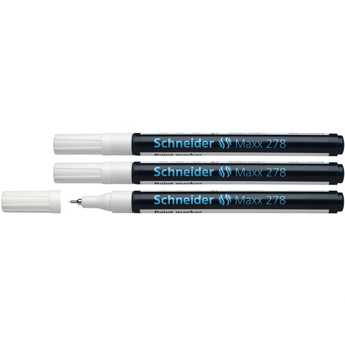 Image de Marqueur Schneider Maxx 278                                 0,8mm blanc ensemble de 3