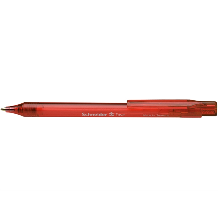 Picture of Stylo a bille Schneider Fave M rouge