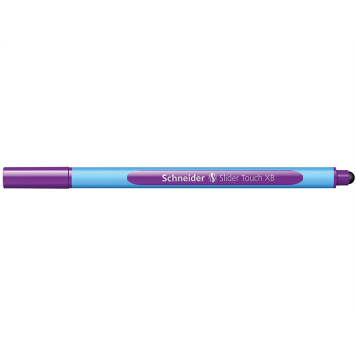 Afbeelding van balpen Schneider Slider Touch XB violet