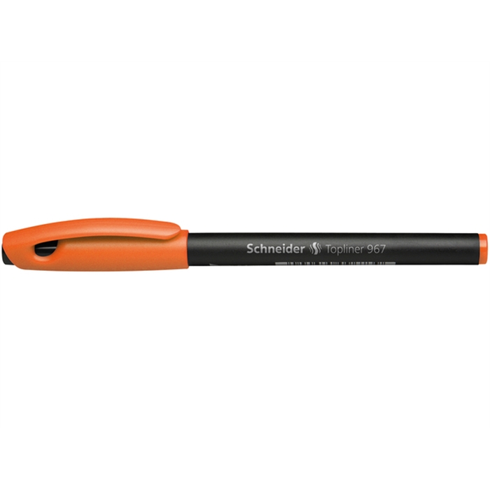 Afbeelding van fineliner Schneider Topliner 967 0,4mm oranje