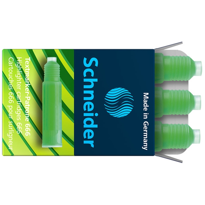 Image de Recharge pour surligneur Schneider Maxx Eco 666 boite 3     pces vert