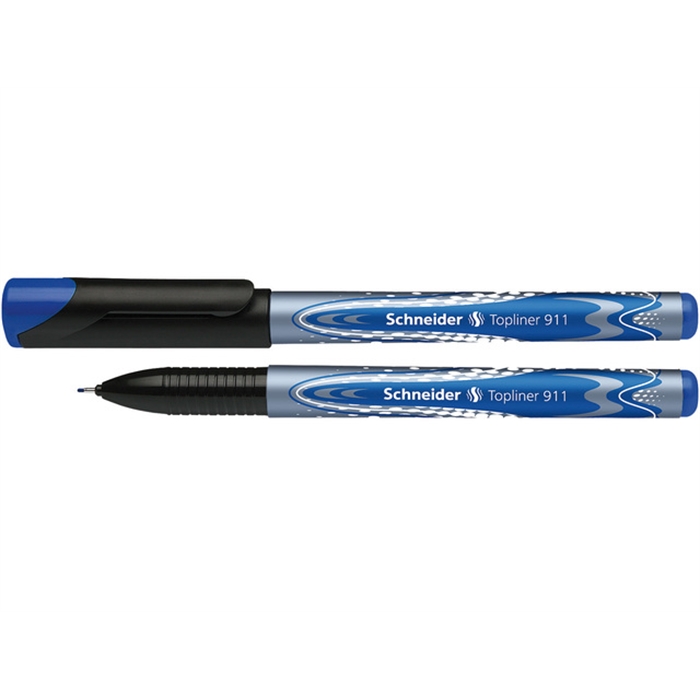 Afbeelding van fineliner Schneider Topliner 911 navulbaar blauw