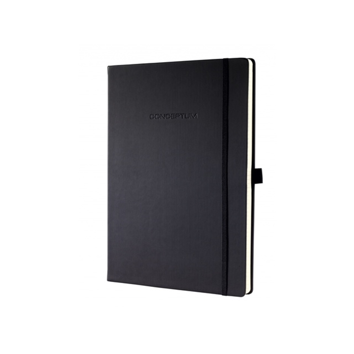 Image de Carnet Sigel Conceptum Pure hardcover A4 noir quadrille