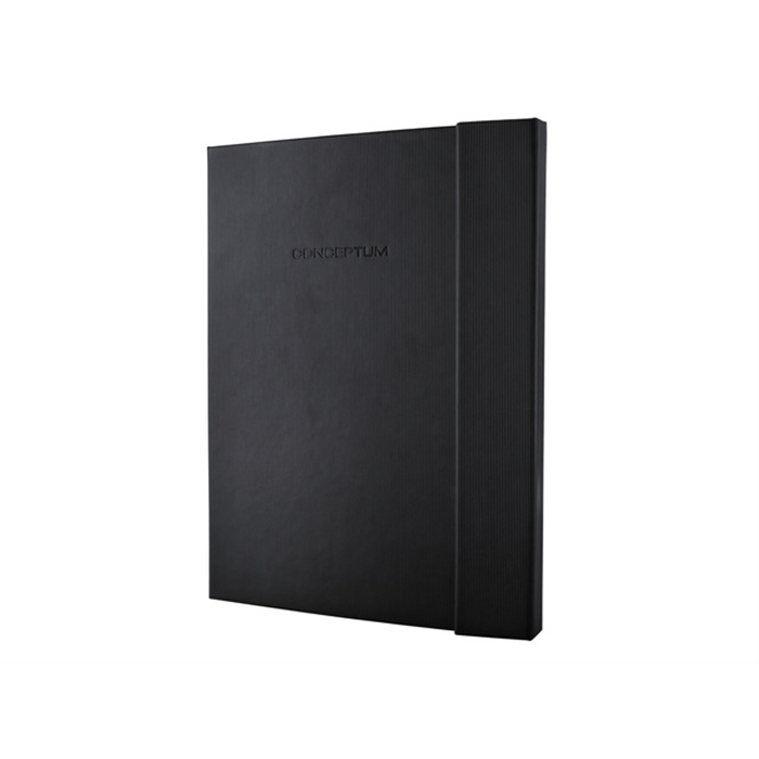 Image de Carnet Sigel Conceptum Pure hardcover A4+ noir ligné