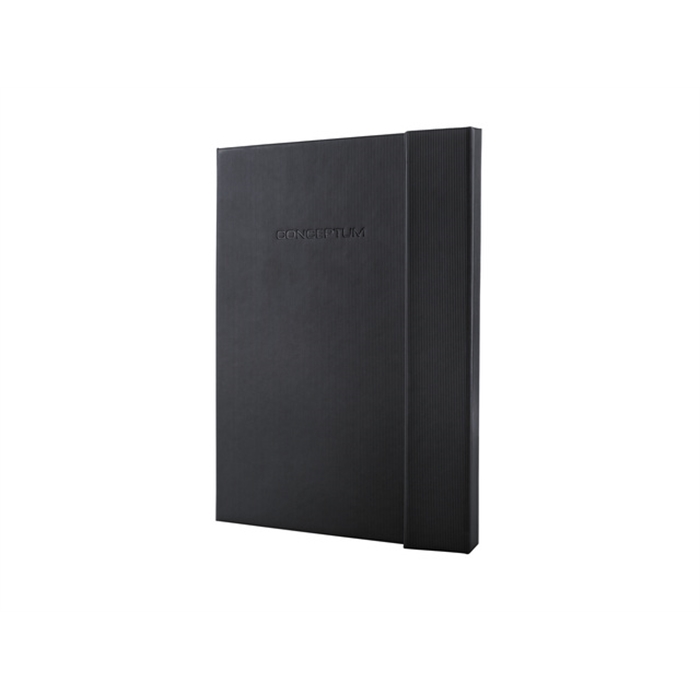 Image de Carnet Sigel Conceptum Pure hardcover A4 noir quadrillé