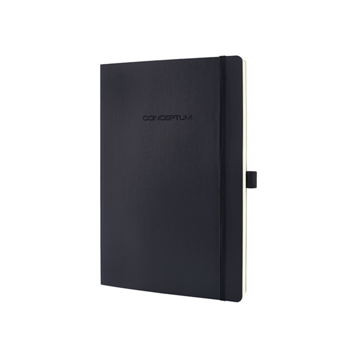 Image de Carnet Sigel Conceptum Pure softcover A4+ noir linie