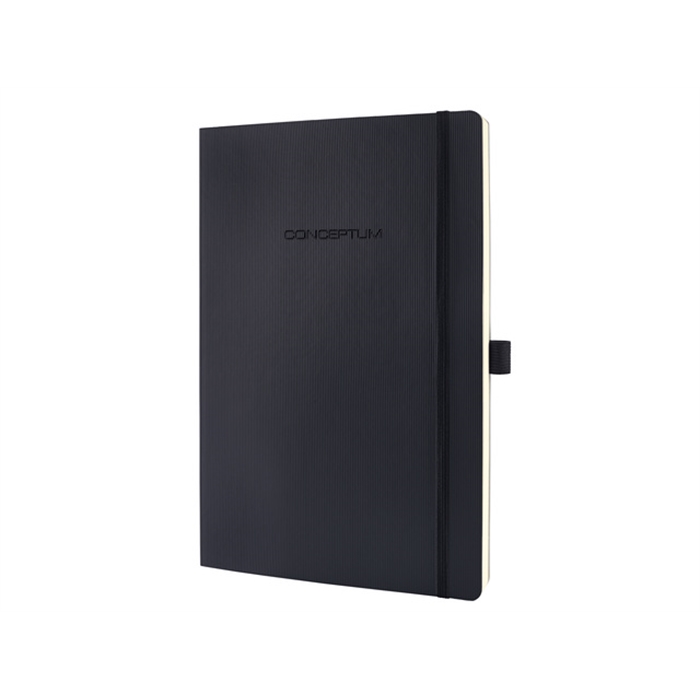 Image de Carnet Sigel Conceptum Pure softcover A4 noir quadrille