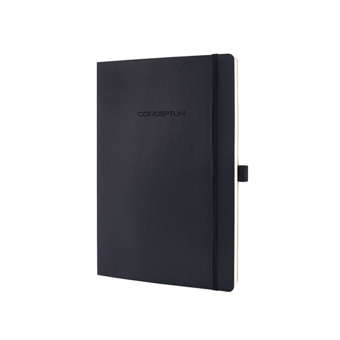 Image de Carnet Sigel Conceptum Pure softcover A4 noir linie