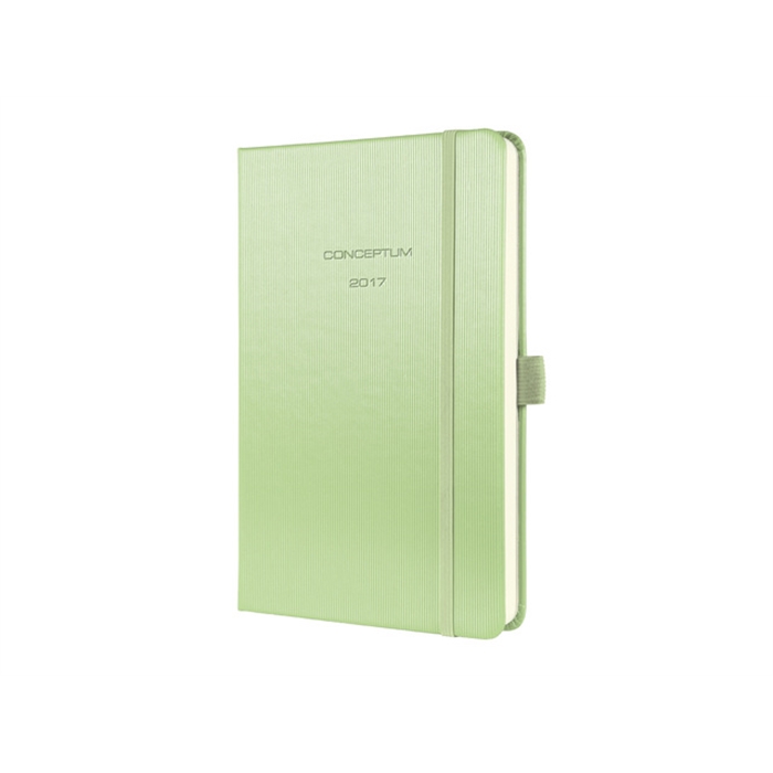 Afbeelding van weekagenda Sigel Conceptum A5 2017 hardcover groen metallic