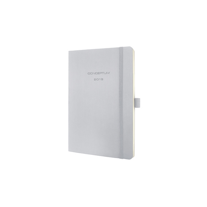 Afbeelding van weekagenda Sigel Conceptum A5 2018 soft cover lichtgrijs