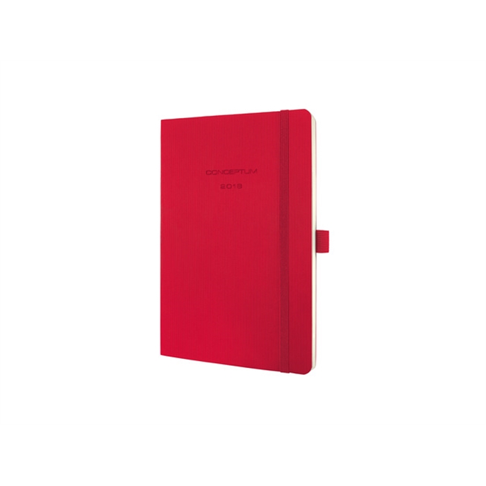 Afbeelding van weekagenda Sigel Conceptum A5 2018 soft cover rood