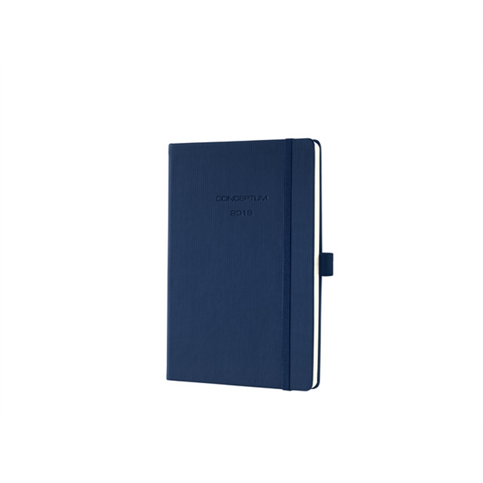 Afbeelding van weekagenda Sigel Conceptum A5 2018 hardcover donkerblauw