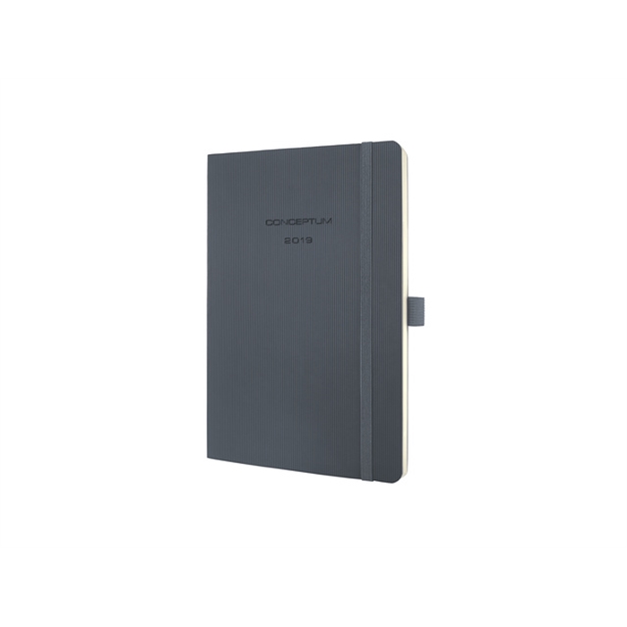 Afbeelding van weekagenda Sigel Conceptum A5 2019 soft cover donkergrijs