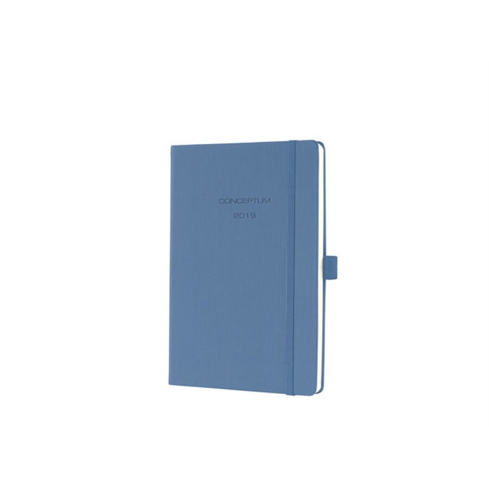 Afbeelding van weekagenda Sigel Conceptum A5 2019 hardcover poeder blauw