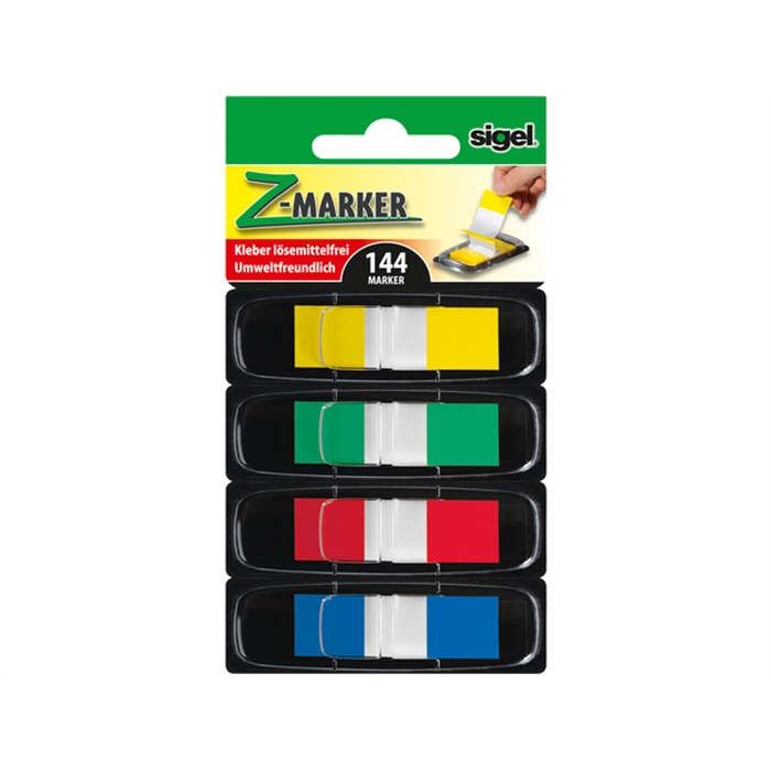 Picture of Z-marker Sigel bout coloré 4x mini rouge/jaune/vert/bleu    distributeur