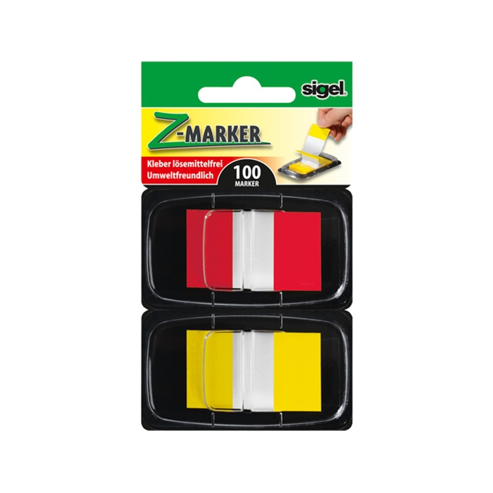 Picture of Z-marker Sigel bout coloré 2x standaard rouge/jaune         distributeur