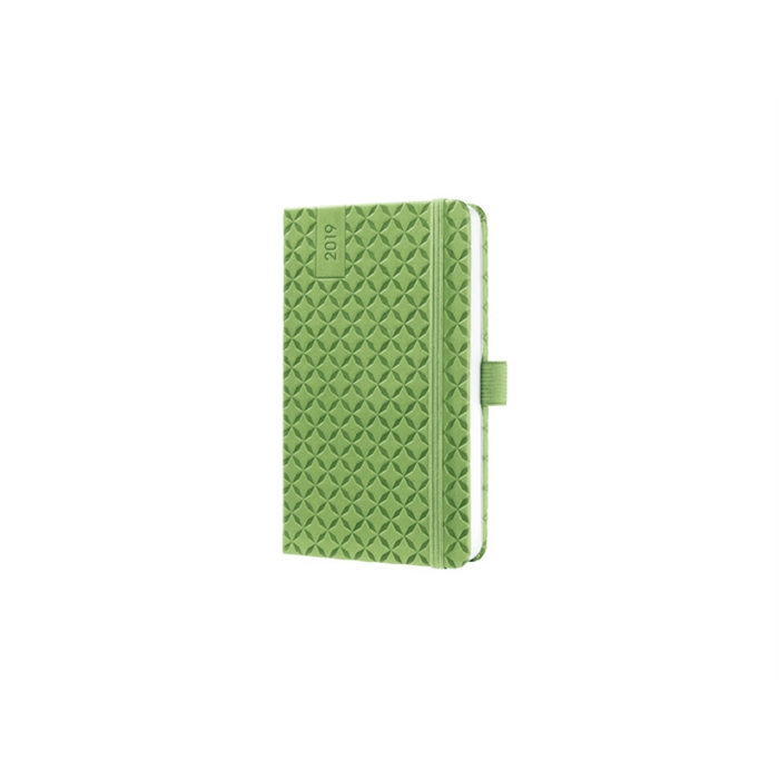 Afbeelding van weekagenda Sigel Jolie Flair A6 2019 hardcover groen