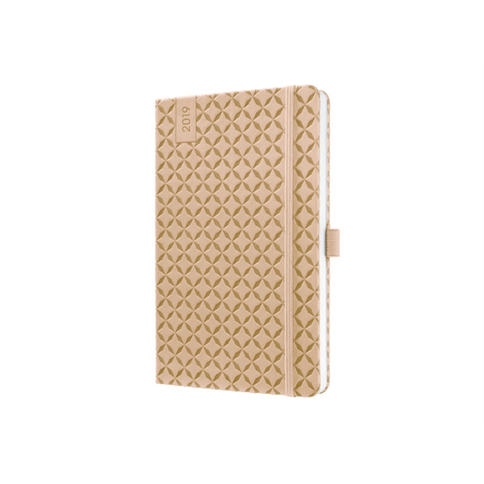 Afbeelding van weekagenda Sigel Jolie Flair A5 2019 hardcover beige