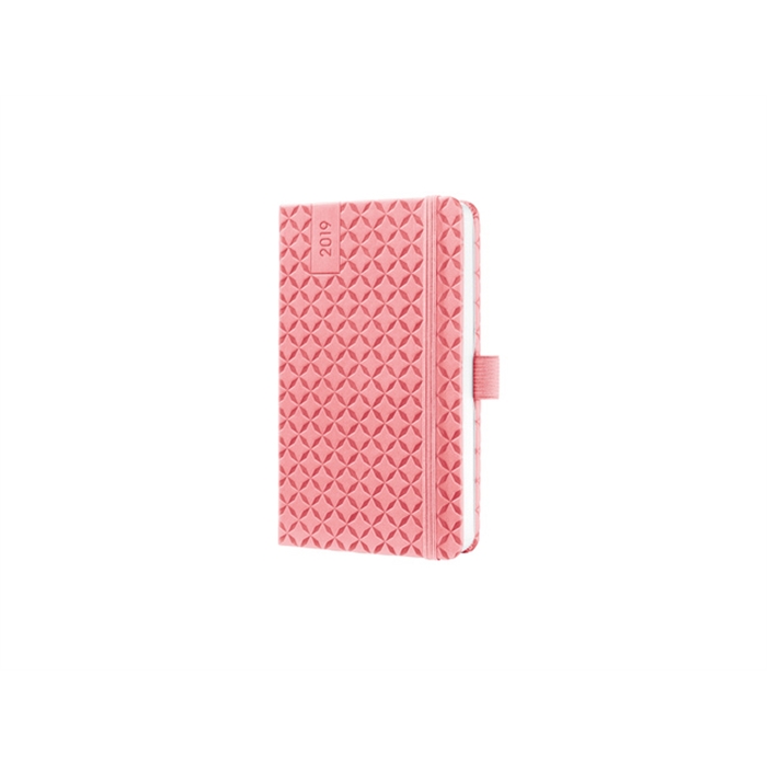 Afbeelding van weekagenda Sigel Jolie Flair A6 2019 hardcover rose