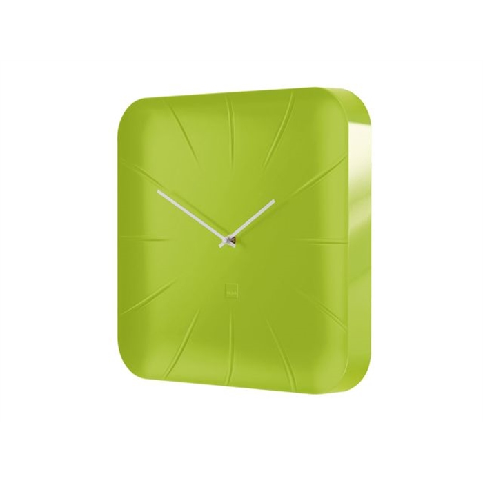 Image de Horloge murale Sigel Inu Lemon Green 35x35cm plastique 3D   front