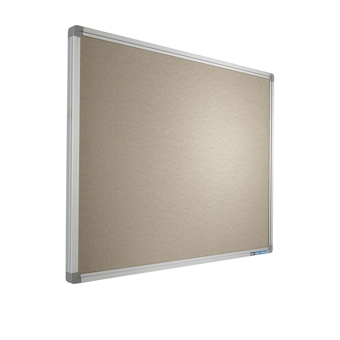 Picture of SMIT VISUAL 11502.083 - Pinboard "Pastel", SL16 profile, YS108, White/brown, 90x120 cm