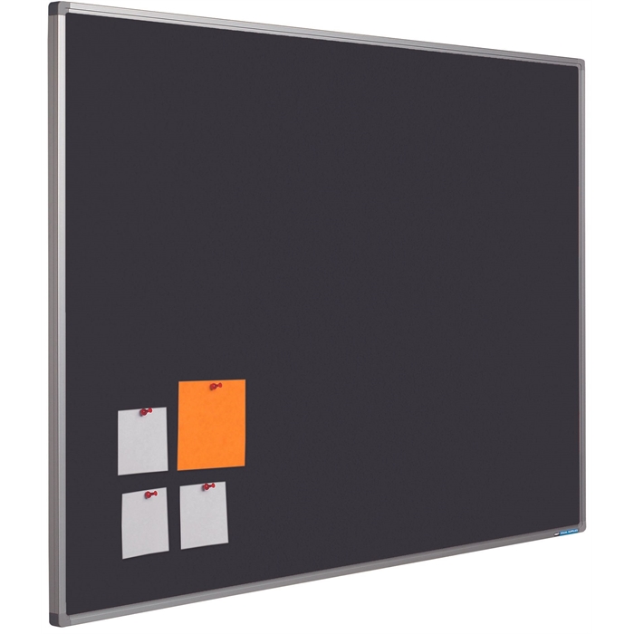 Picture of SMIT VISUAL 11204.304 - Pin board Bulletin Softline frame 16 mm, Black 90x120 cm