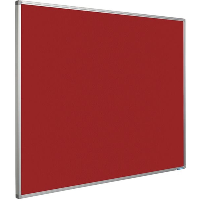 Picture of SMIT VISUAL 11204.340 - Pin board Bulletin Softline frame 16 mm, Red 120x300 cm